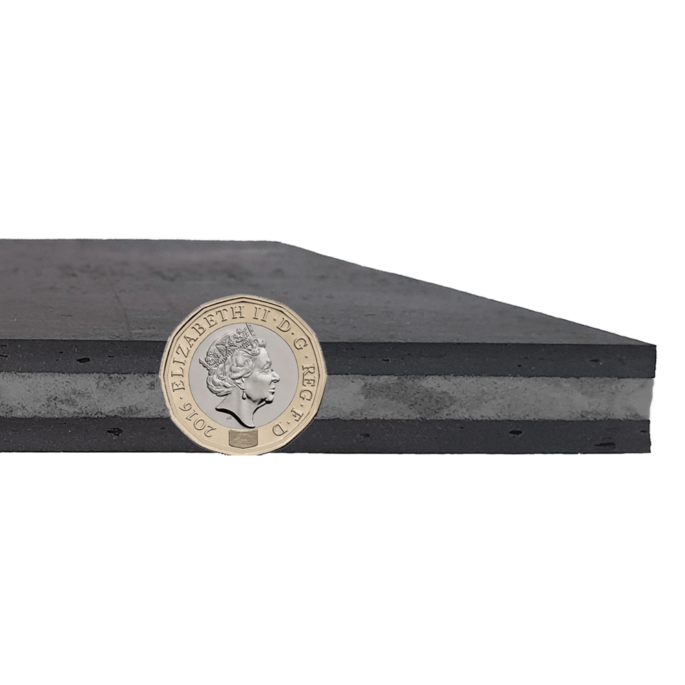 Picture of the PhonoMat® 22 Pro Max next to a £1 coin to show the size difference.