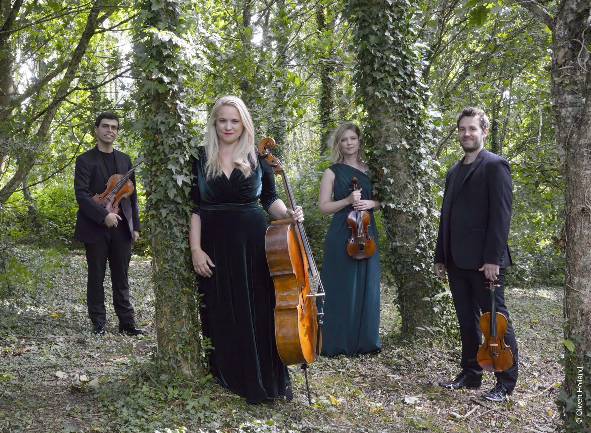 Morpeth Music Society 2027 Piatti Quartet with pianist Simon Callghan Photo Olwen Holland