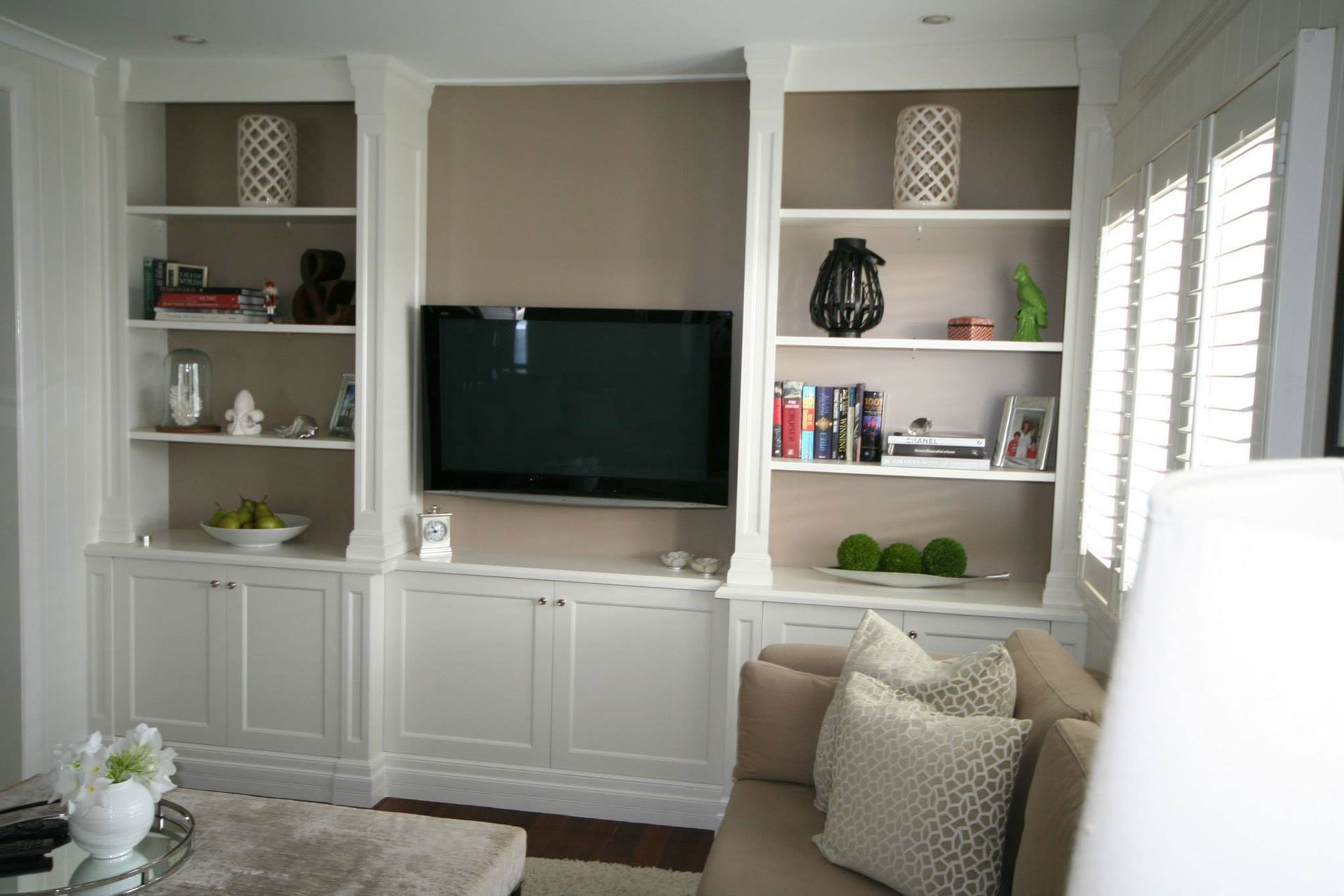 TV Unit Shelf — Bulimba, QLD — D&S Cabinets