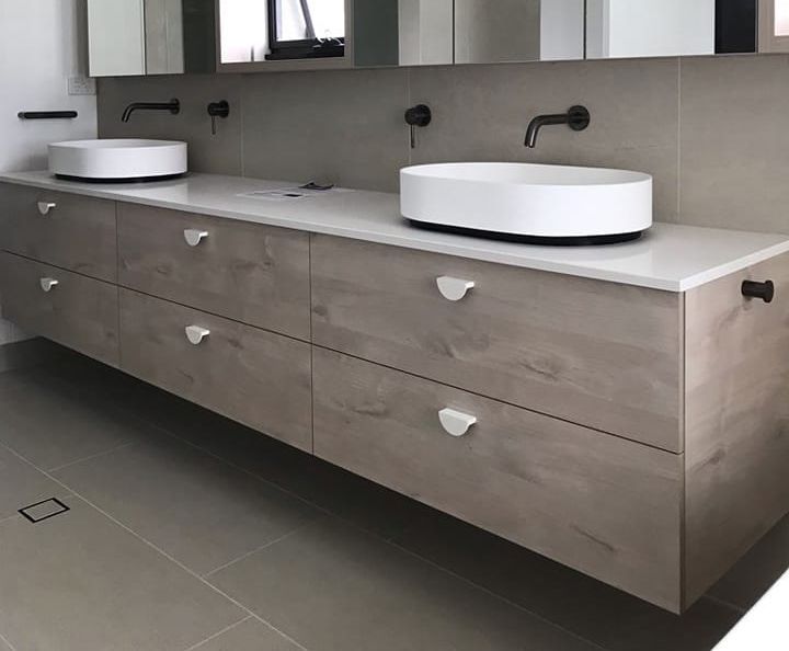 Bathroom His And Her Vanities — Bulimba, QLD — D&S Cabinets Bathroom — Bulimba, QLD — D&S Cabinets