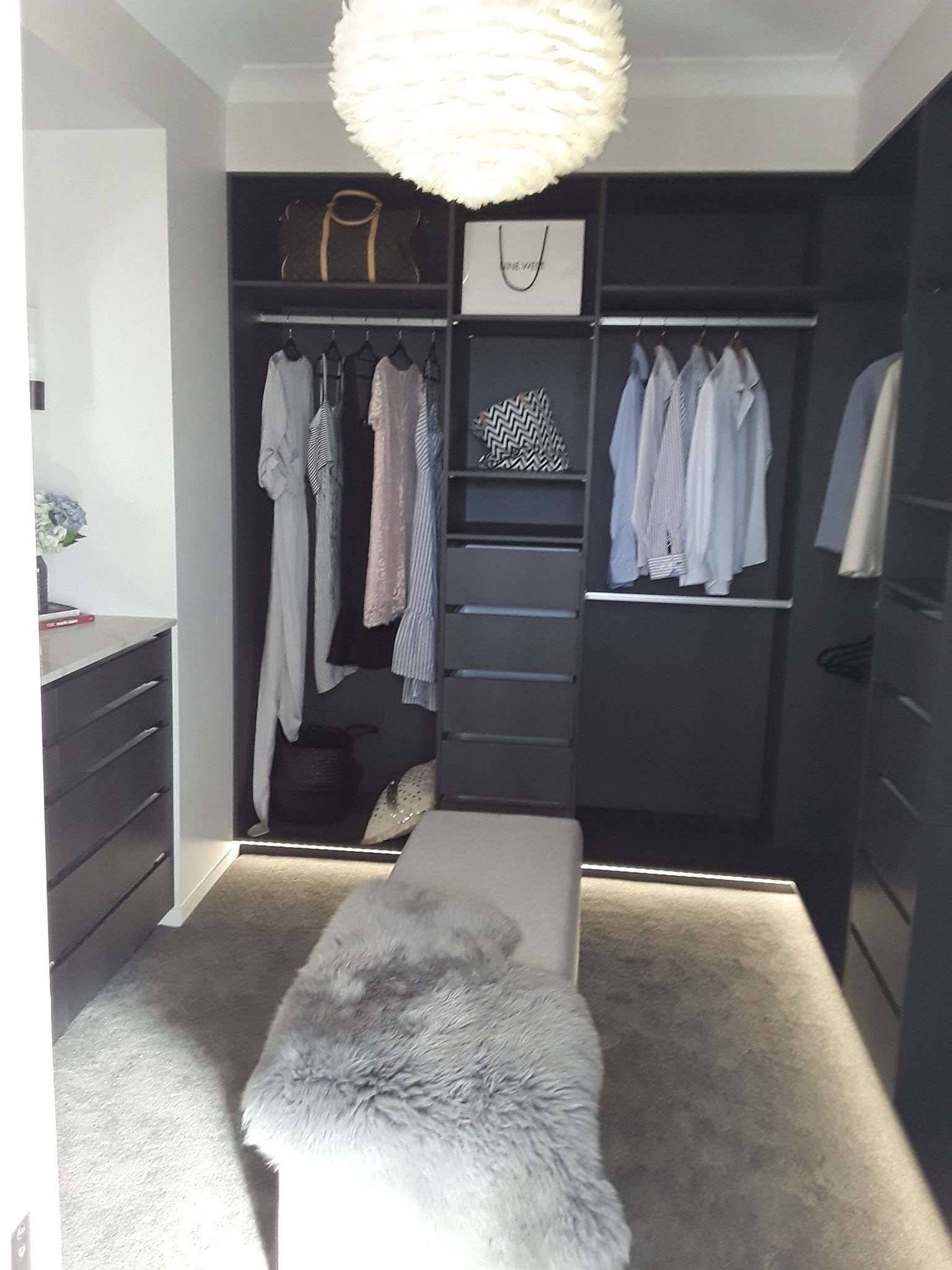 Wardrobe With Cloths — Bulimba, QLD — D&S Cabinets