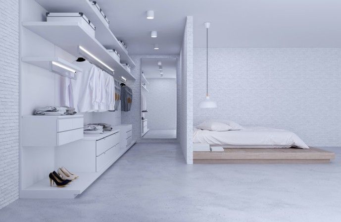 luxury bed in the room