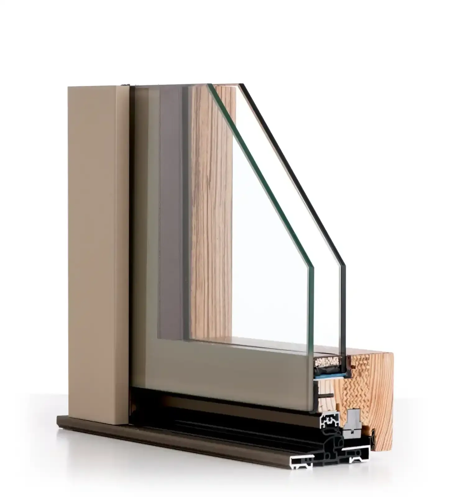 Sfondo astratto bianco con motivo decorativo marrone ripetuto simile a una scritta vicino al bordo superiore