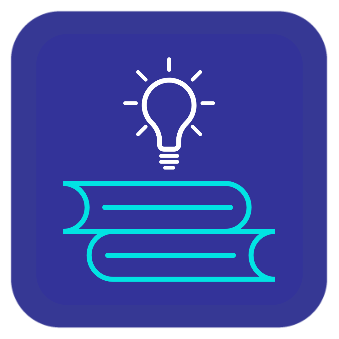 A light bulb is sitting on top of a stack of books.