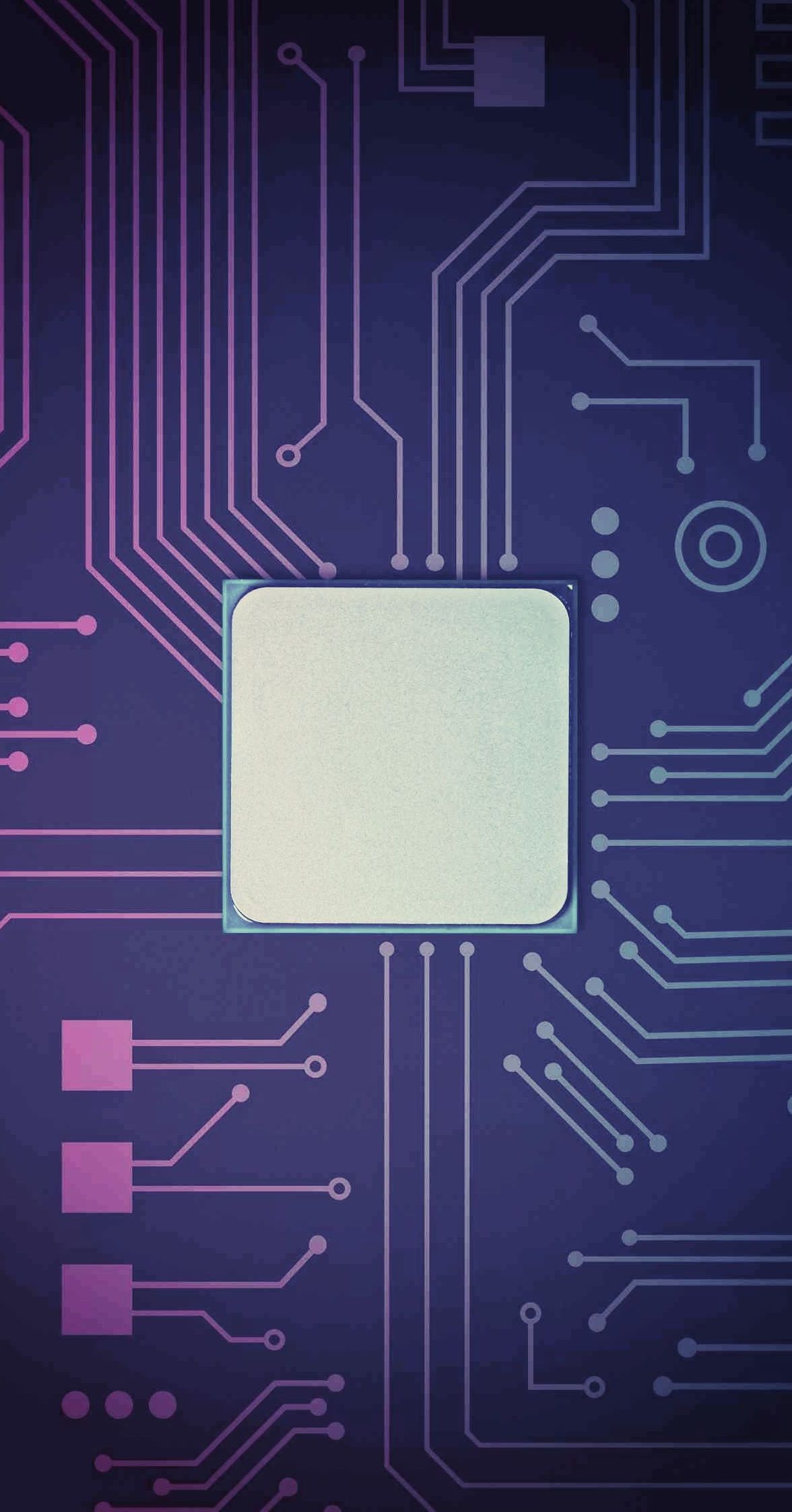 A close up of a blue circuit board on a black background.