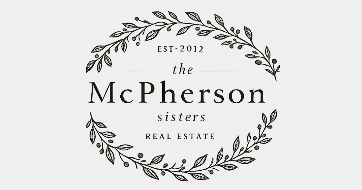 The McPherson Sisters logo with laurel wreath and “Est. 2012” text
