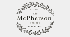 The McPherson Sisters logo with laurel wreath and “Est. 2012” text