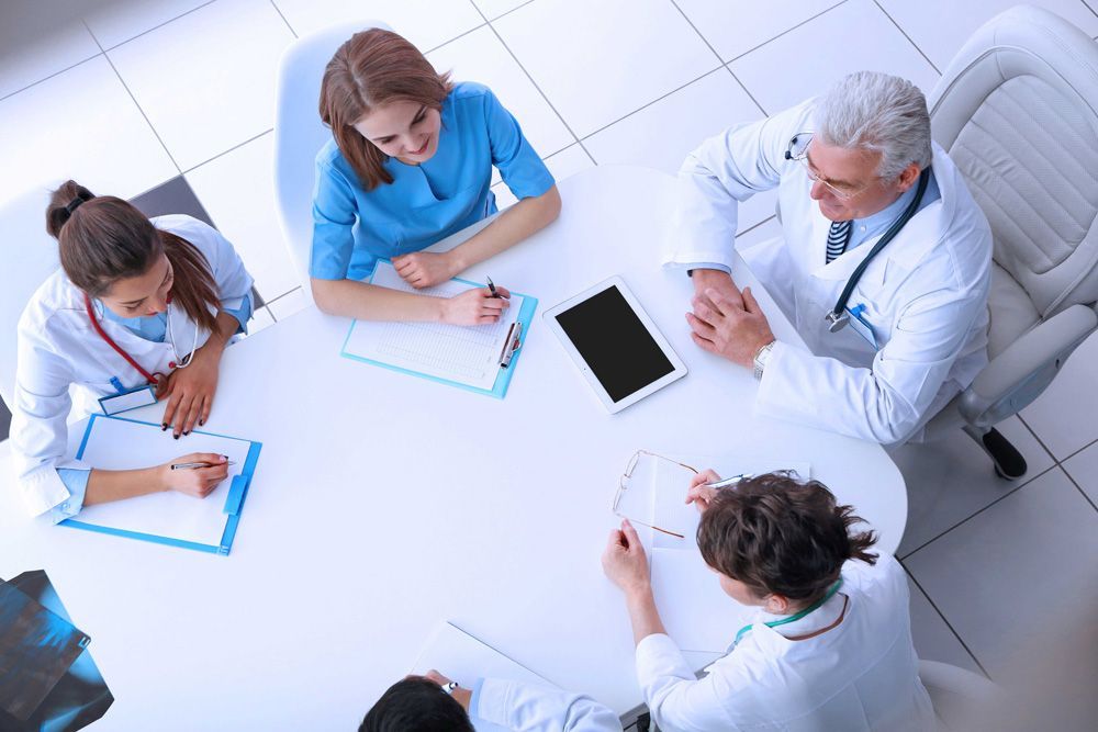 business meeting with medical providers