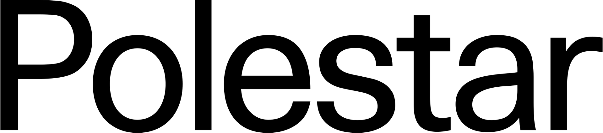 The word polestar is written in black on a white background.