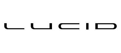 A black and white logo for lucid on a white background.