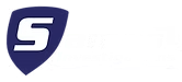 Shield logo with white