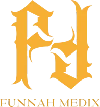 Orange stylized “FH” logo with “FUNNAH MEDIX” beneath it on a white background