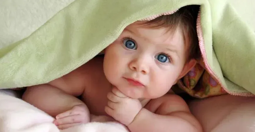 A Baby is Laying Under a Blanket and Looking at the Camera — GinaS Cairns Tropical Weddings in Parramatta Park, QLD