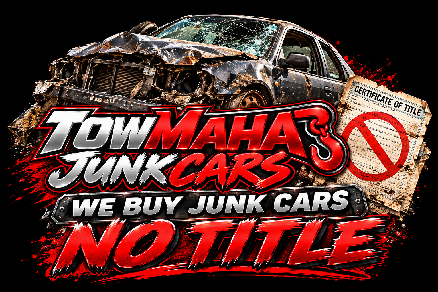Sell a junk car without a title to TowMaha Junk Cars in Omaha and Council Bluffs