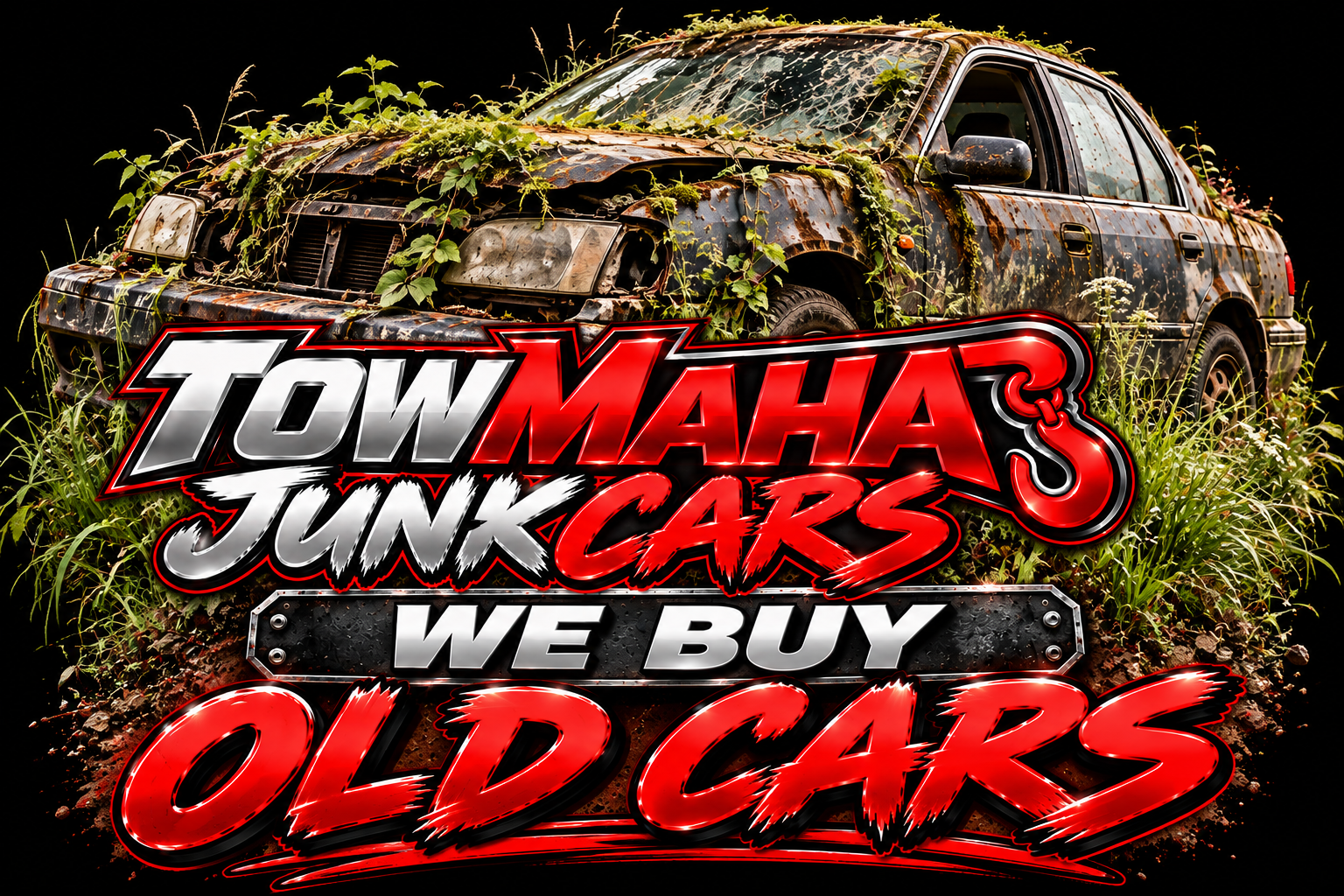 Old high-mileage car bought by TowMaha Junk Cars in Omaha and Council Bluffs