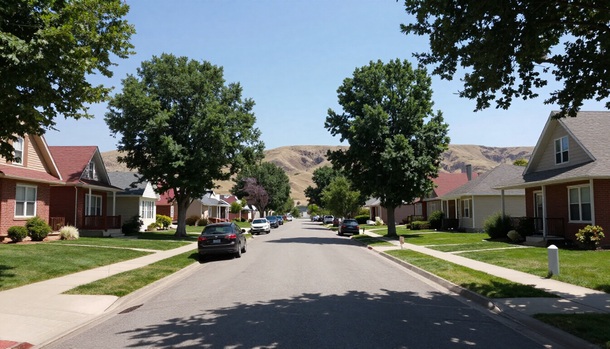Wellington, Utah neighborhood street