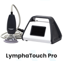 LymphaTouch Pro medical device with handheld applicator and console on a white background