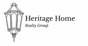 Heritage Home Realty Group logo with a hanging lantern illustration on a white background