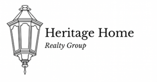 Heritage Home Realty Group logo with a hanging lantern illustration on a white background