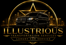 Luxury transport services logo with a uniformed chauffeur, diamond icon, and &ldquo;Luxury & Comfort&rdquo; text