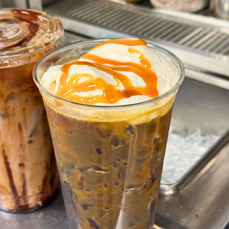 iced caramel coffee