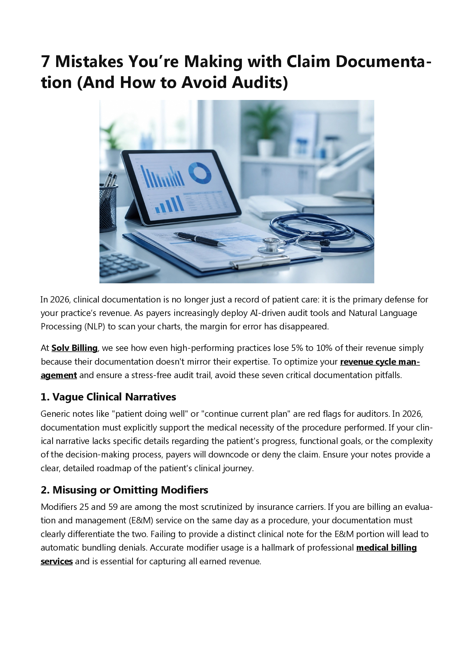Blog article about claiming deductions to avoid audit, with calculator, laptop, and documents on a desk