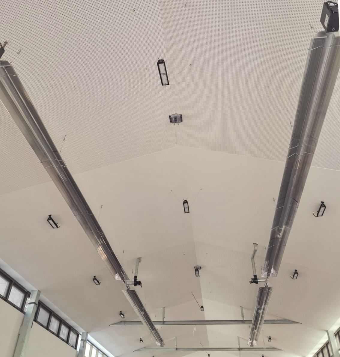 A Ceiling With a Lot of Lights and Ceiling Heaters — Accurate Fitout Solutions In Wetherill Park, NSW