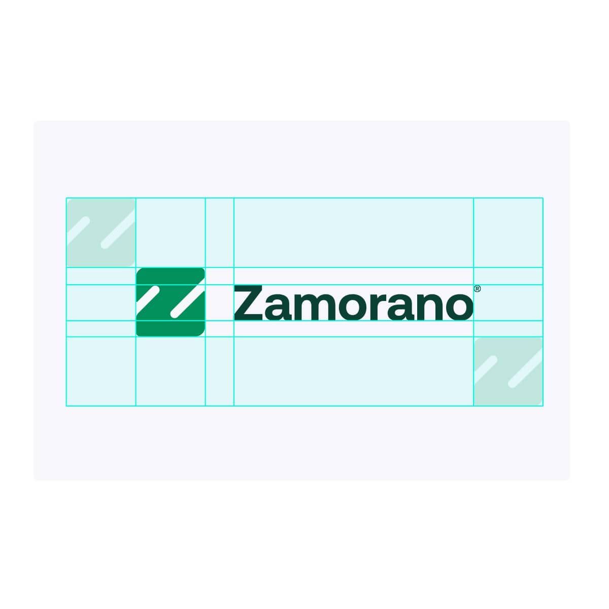 logo zamorano con retícula