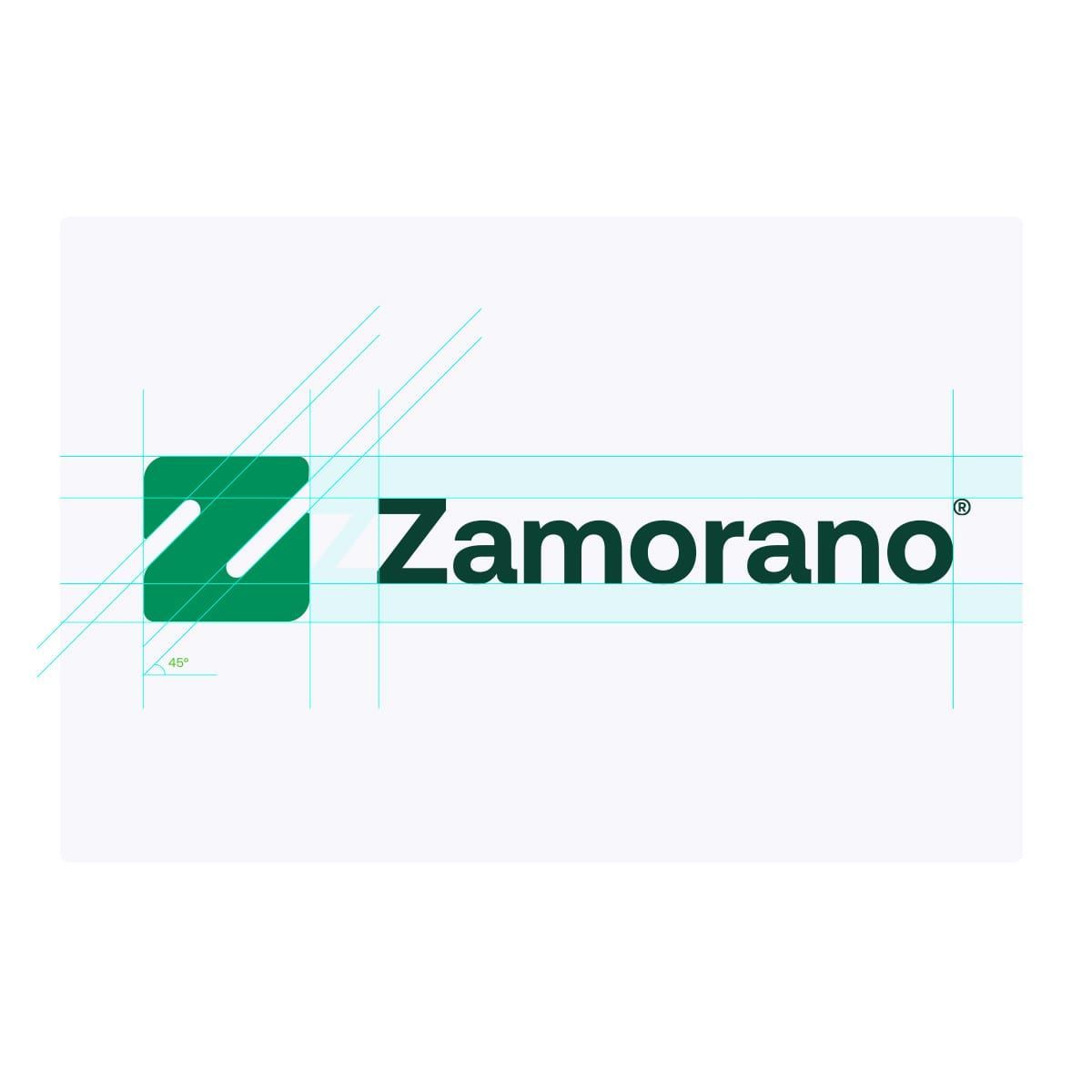 logo zamorano con retícula
