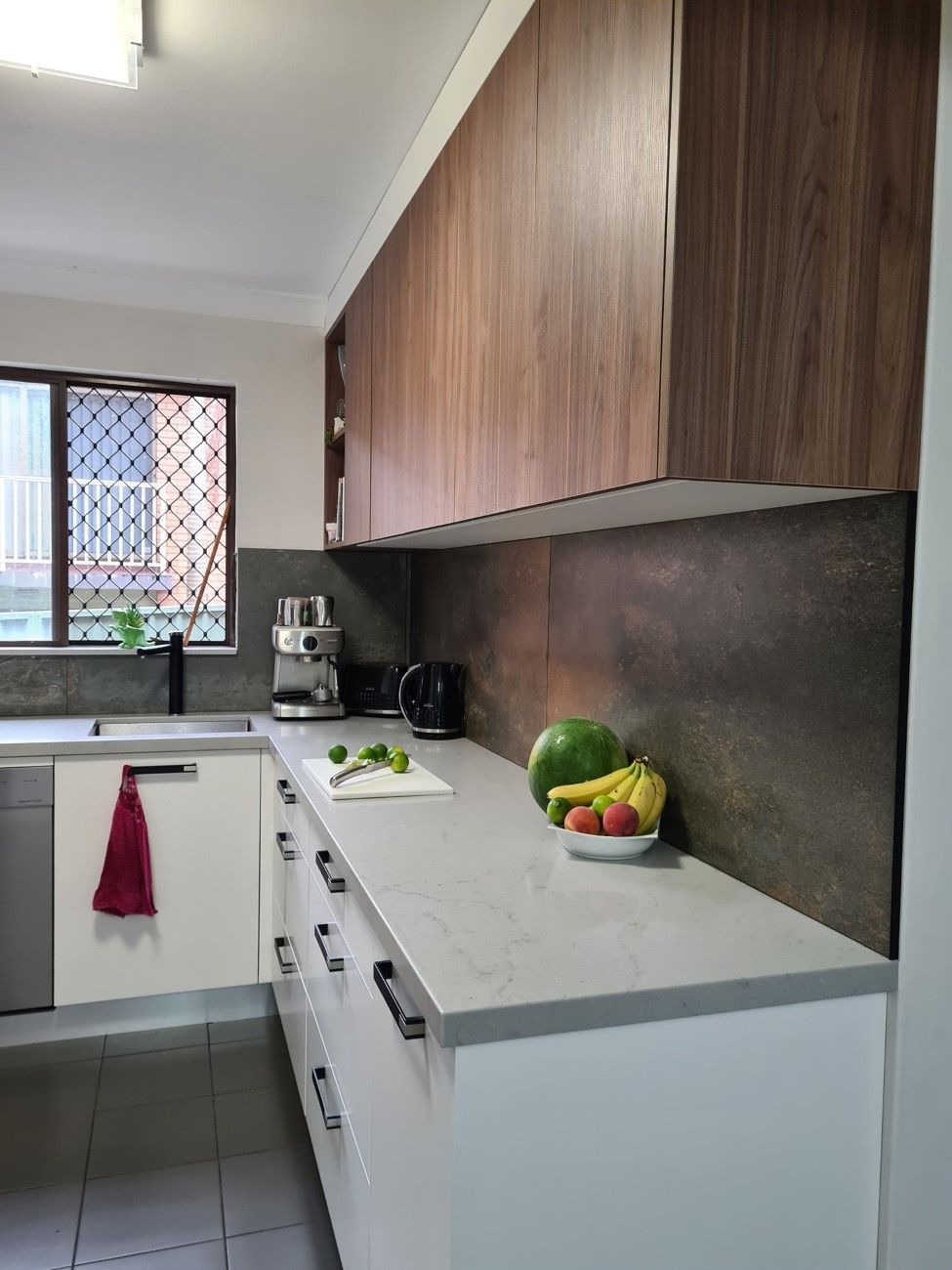 A Large Kitchen With A Large Island And Stools — The Right Kitchen Company In Berkeley, NSW
