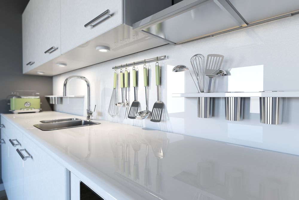 Bright Modern Kitchen Counter With Sink — The Right Kitchen Company In Berkeley, NSW
