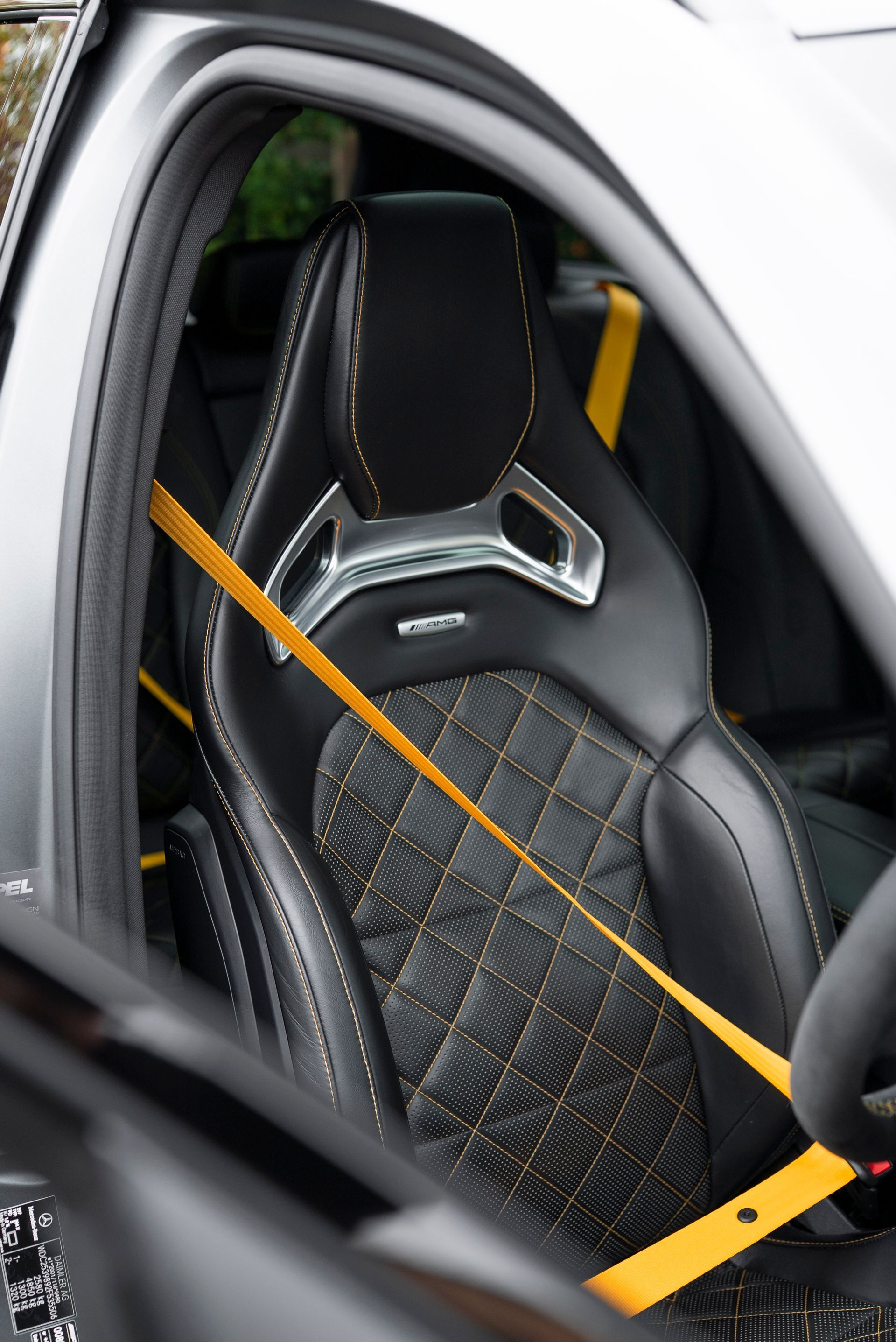 mercedes-benz mercedes GLC AMG 63 leather seats yellow seat belts d:class belt surrey near me