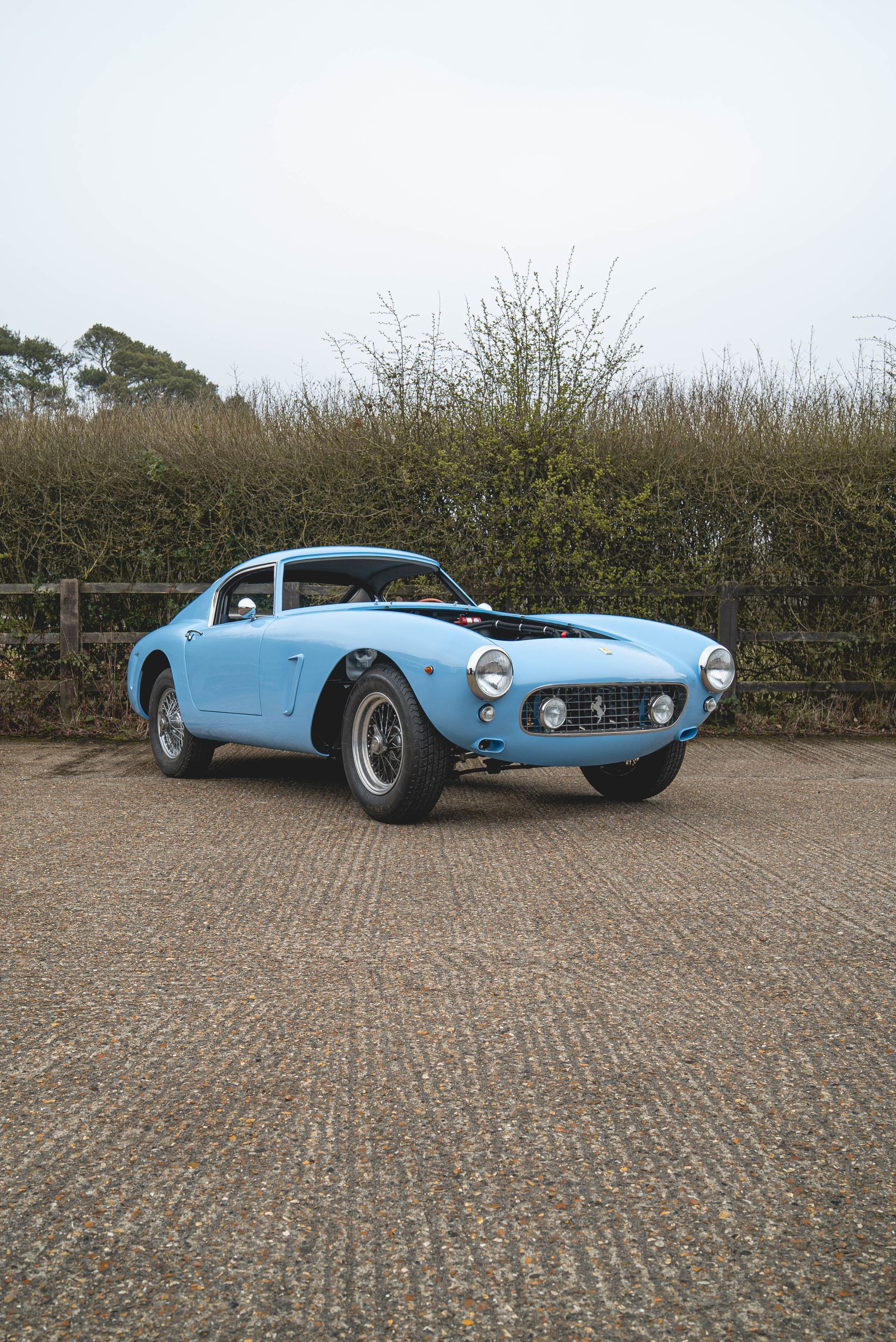 baby pastel blue Ferrari SWB 250 GTO Engineering interior retrim leather d:class connolly 