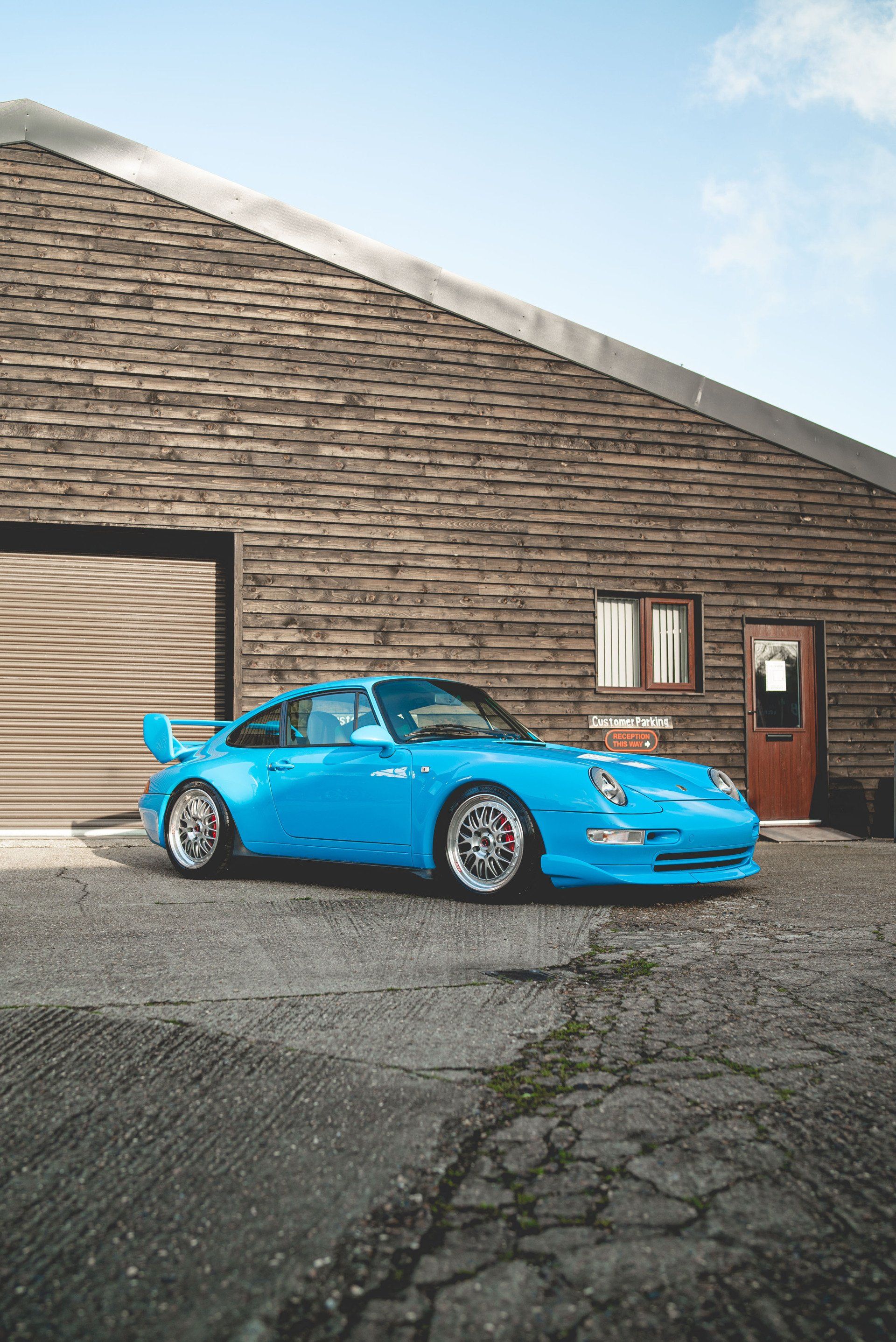 porsche 993 911 rs clubsport evocation retrim dclass d:class automotive pole positions riviera blue