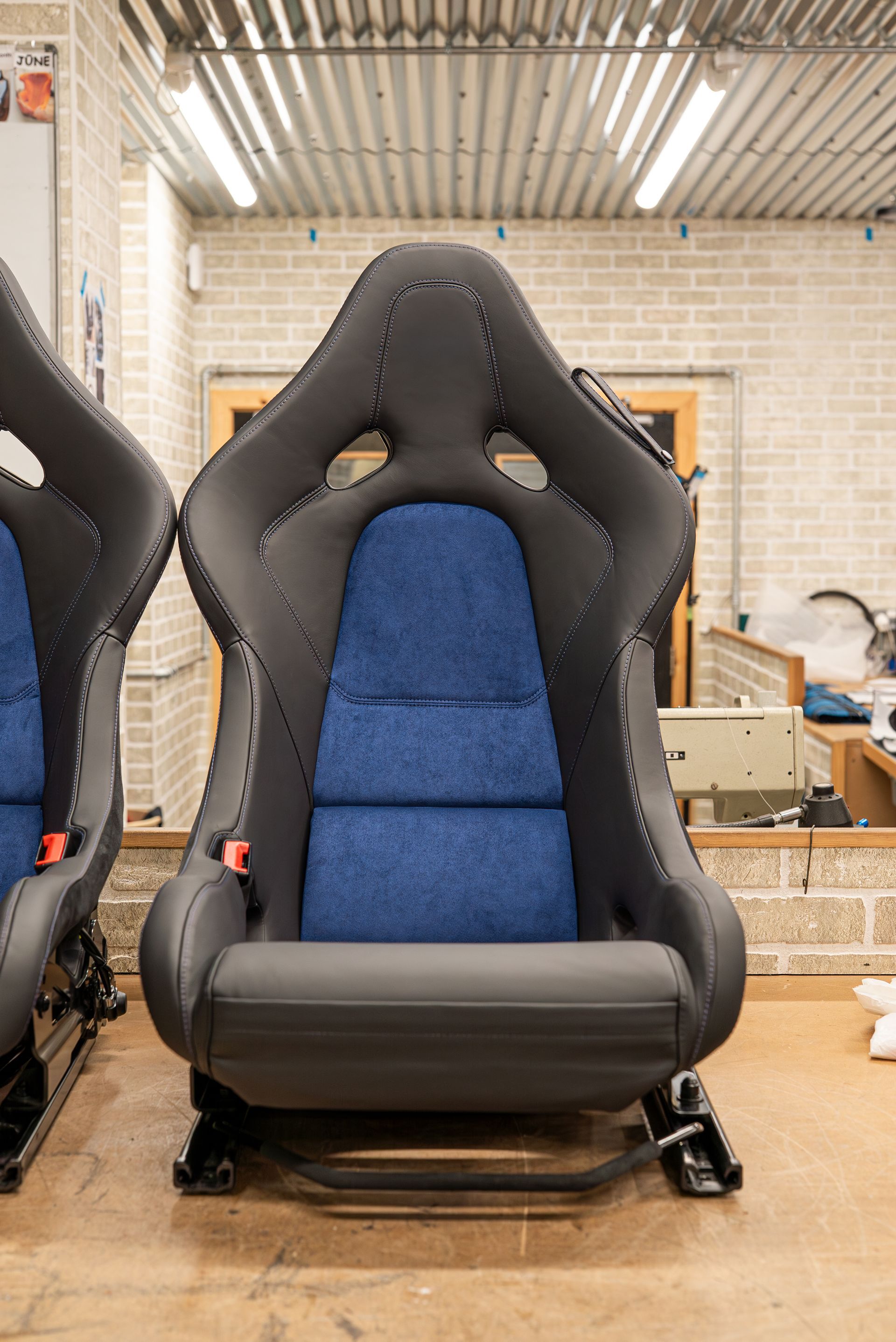 mclaren p1 style seats alcantara leather nappa black blue 720s 600lt 765lt 750s retrim repair