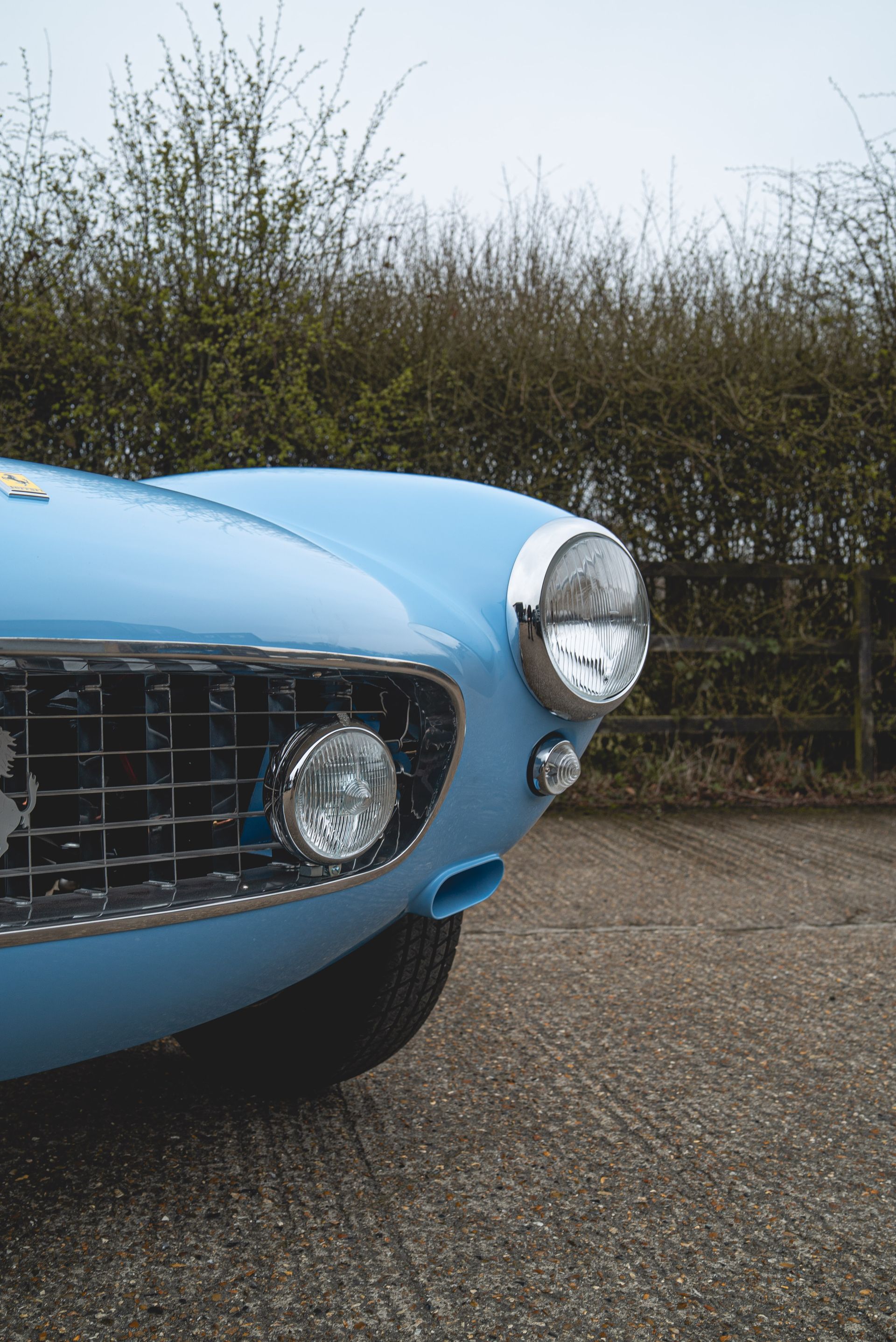Ferrari SWB 250 GTO Engineering restoration interior full retrim leather corduroy nappa blue d:class automotive