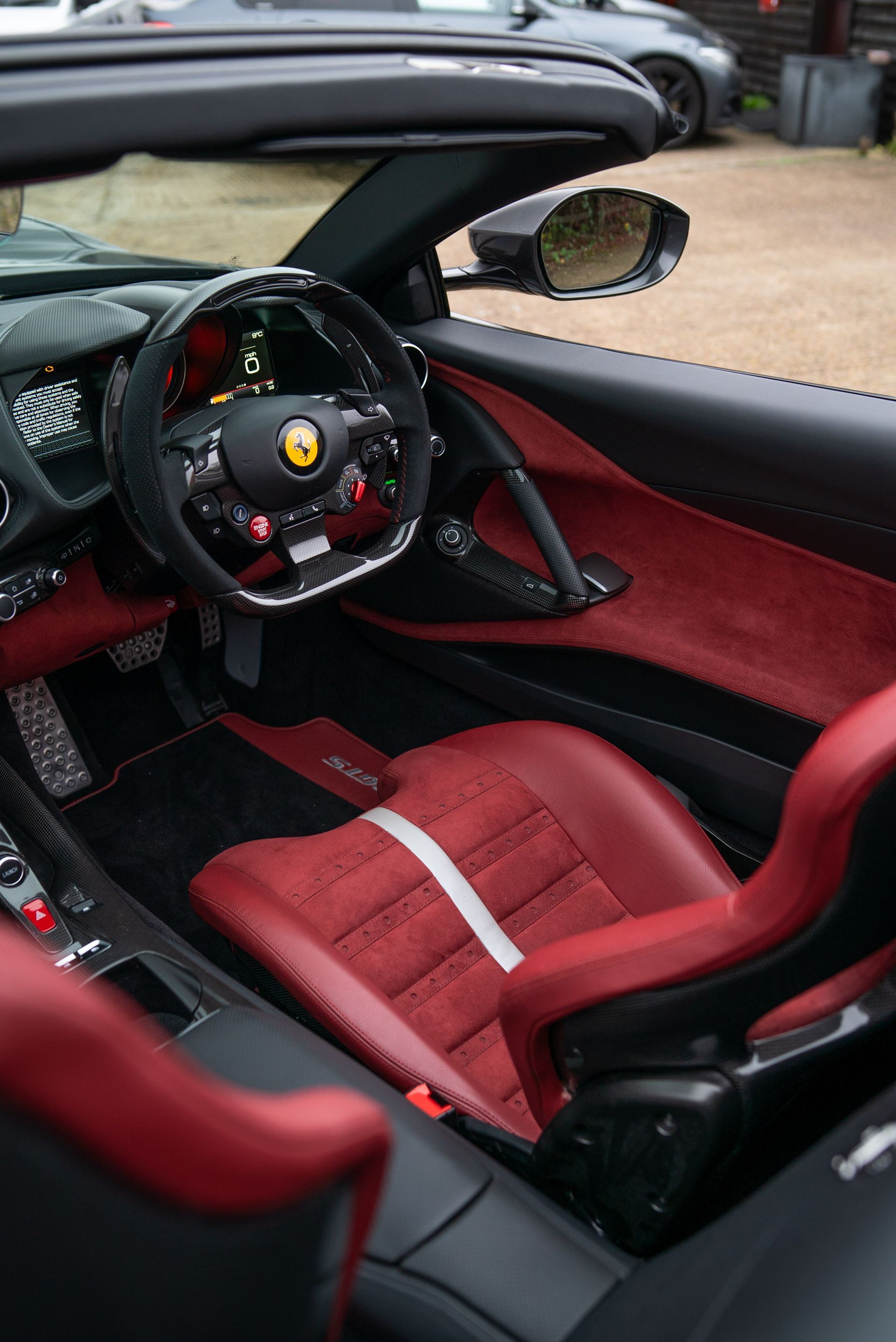 mclaren 675LT interior retrim seat seats daytona belts style p1 style volcano orange d:class automotive surrey