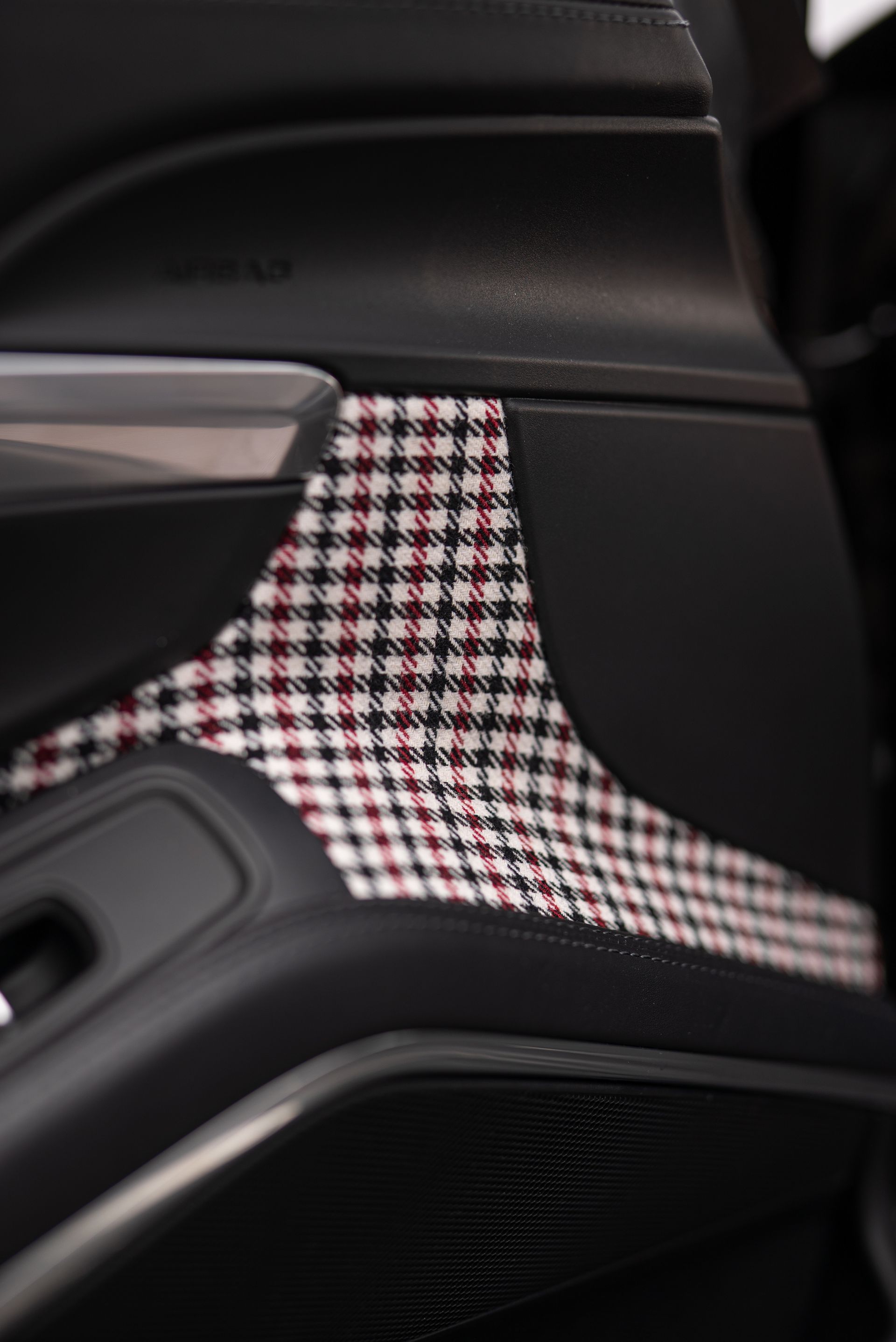 Porsche 992 911 Carrera 4s houndstooth interior seat door card rear front retrim tweed d:class dclass oem+ oem