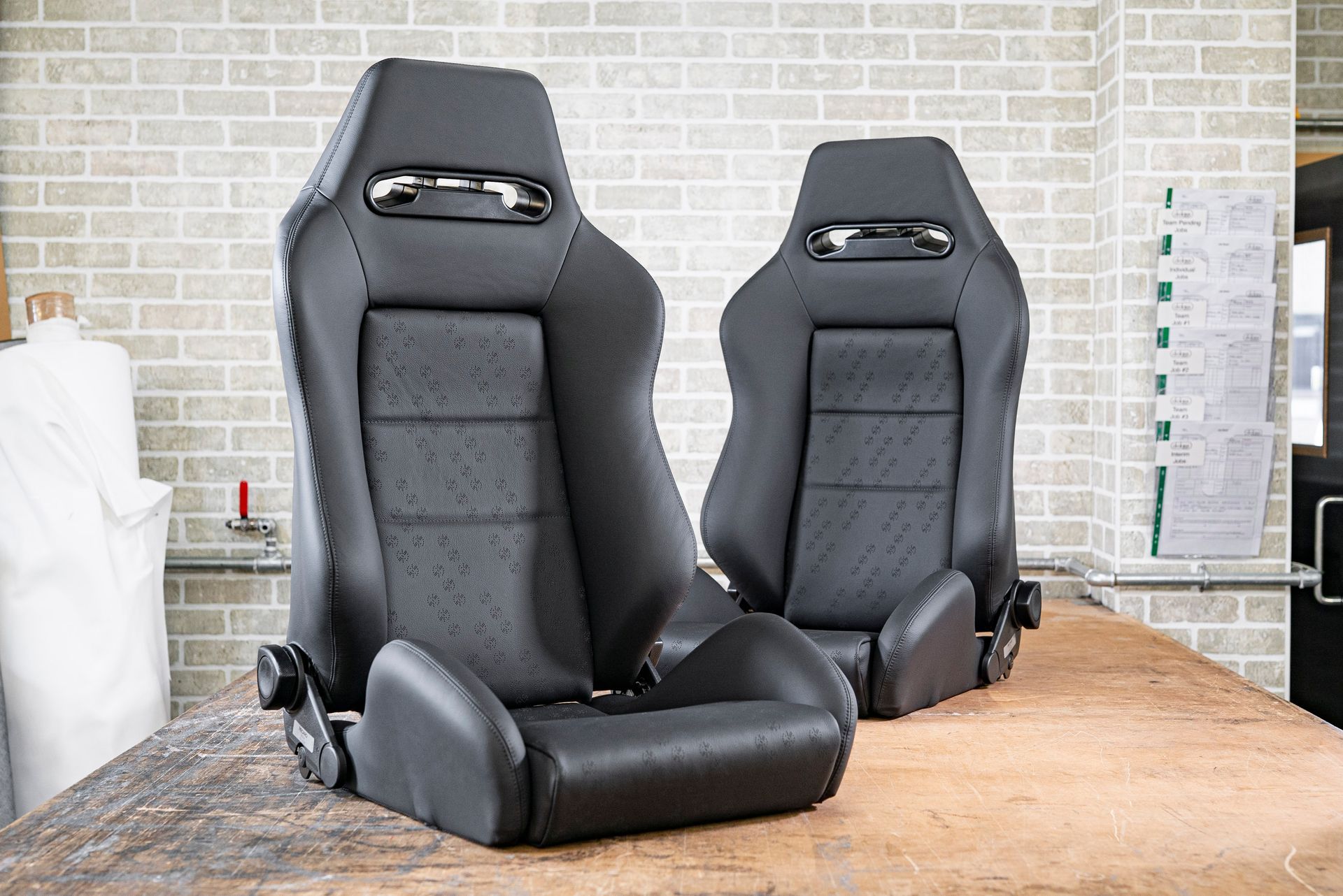recaro seats SR3 SR3s leather retrim upholstery upholstered perforation bmw m3 e30 redux leichtbau