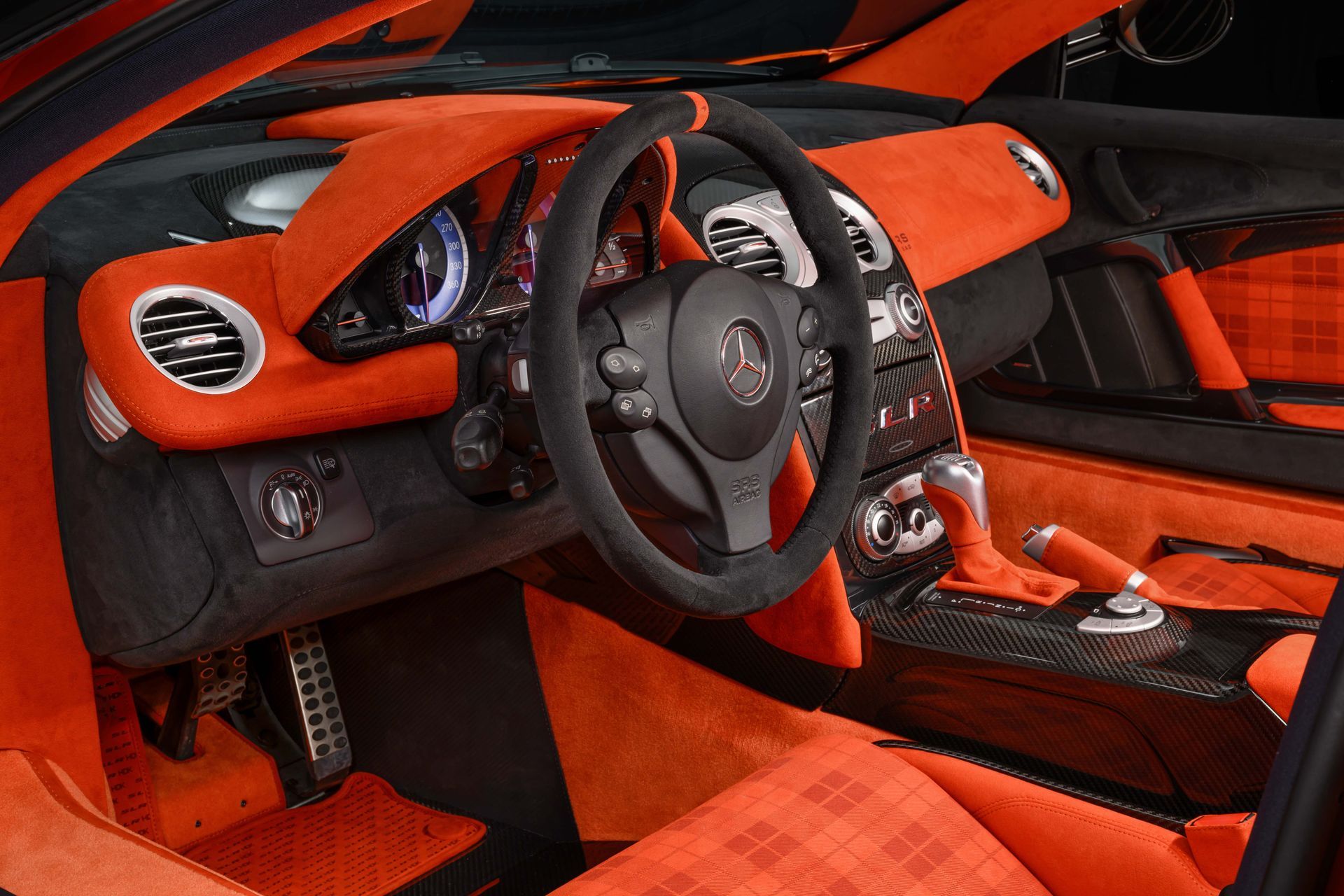 mclaren slr hdk mso dclass automotive orange alcantara volcano