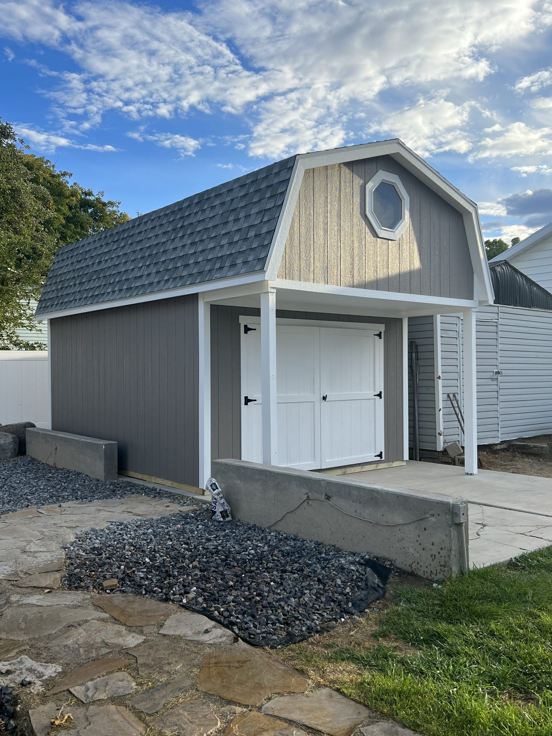 12′ X 16′ Barn W/ 4′ Truss Extension — Salt Lake City, UT — Kong Sheds