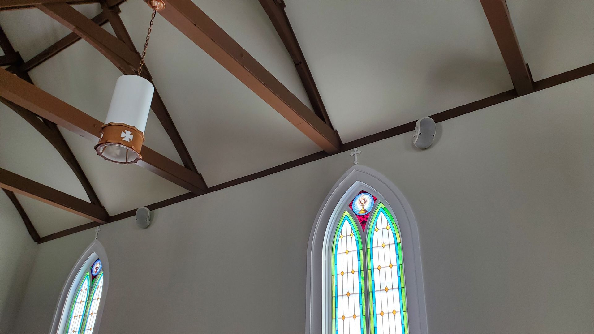 new speaker system installed in church in milan ohio by fisher custom av