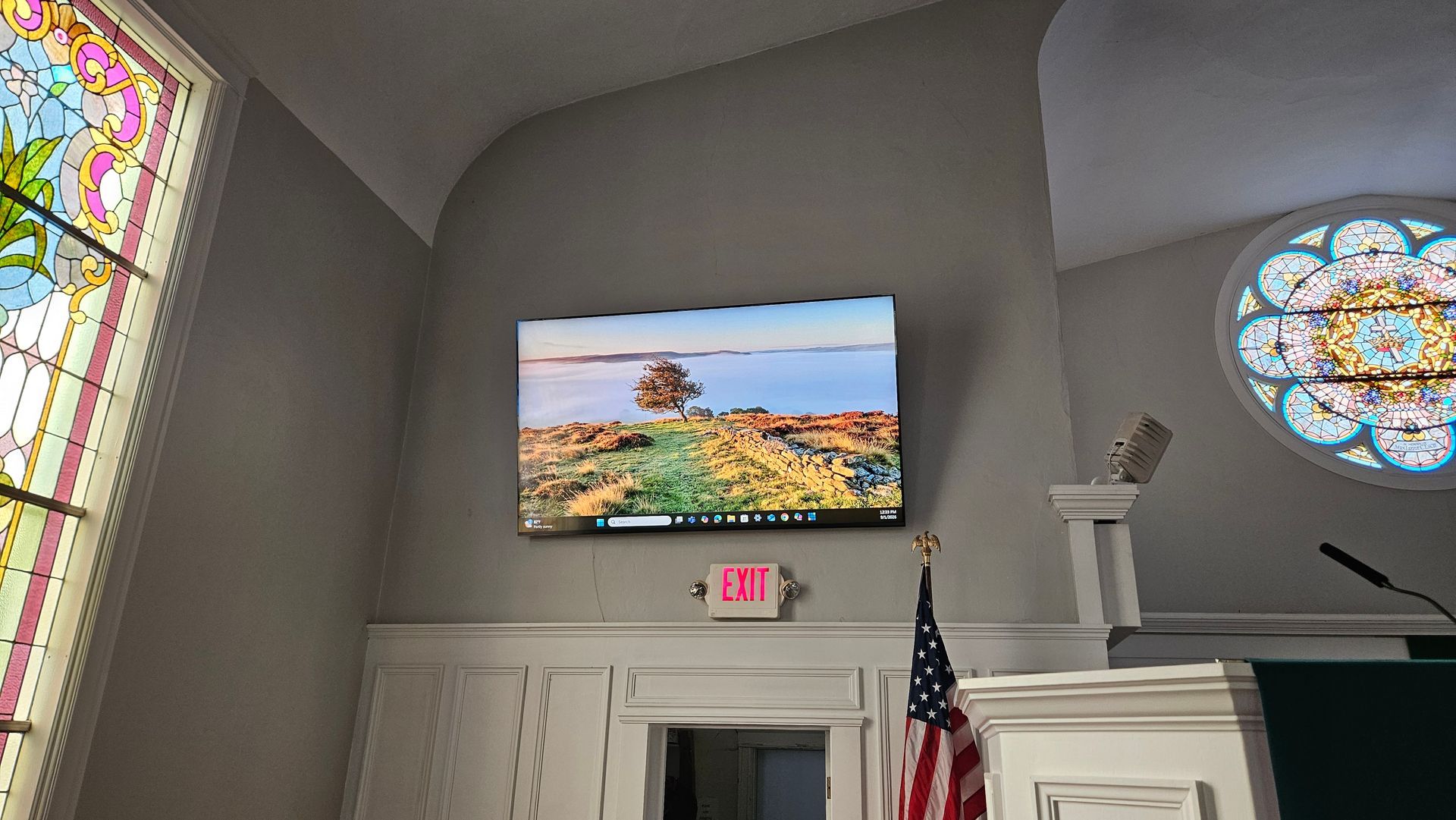new video system with tvs installed in church in huron ohio by fisher custom av