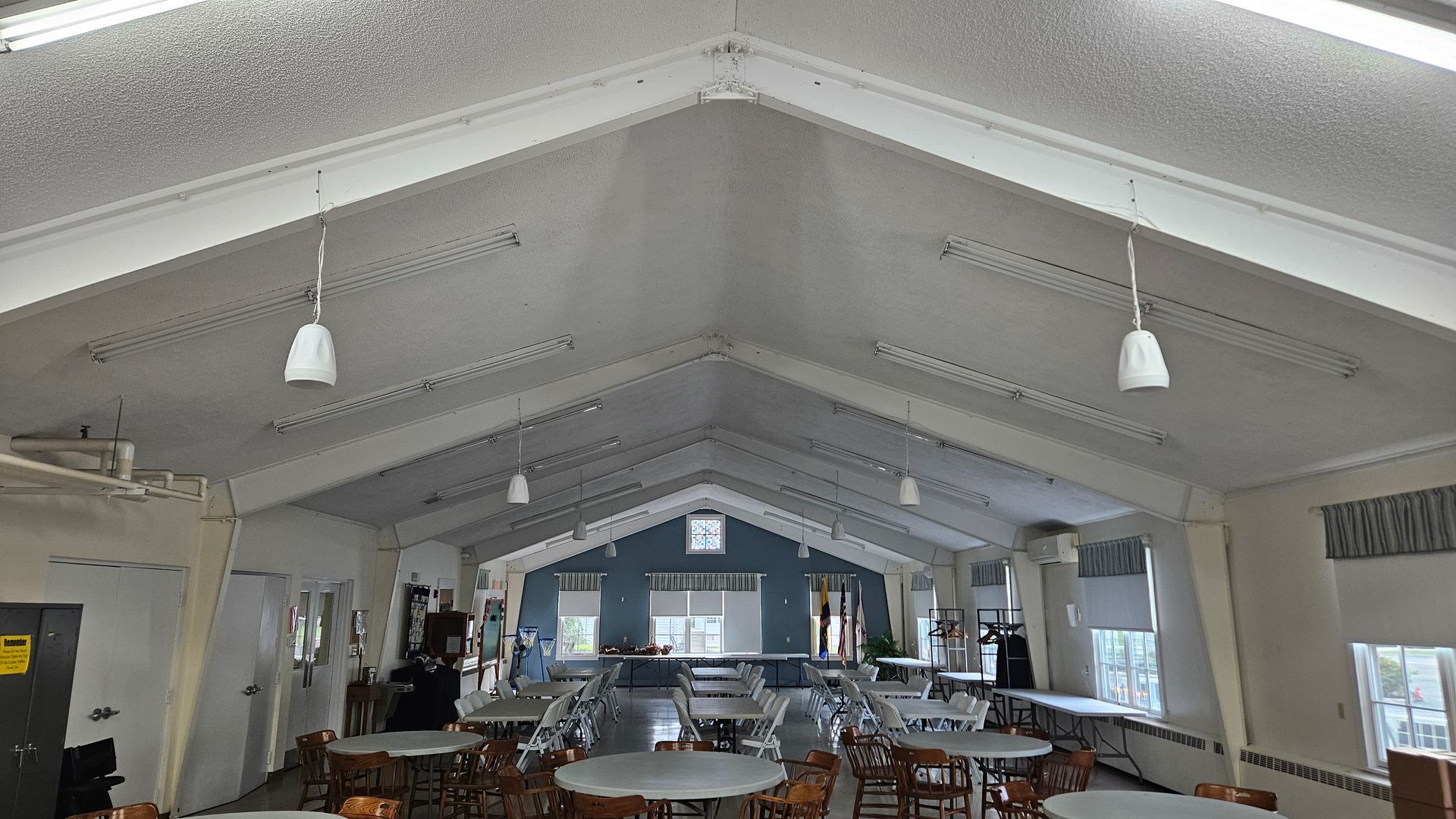 new audio system in church hall in huron ohio by fisher custom av