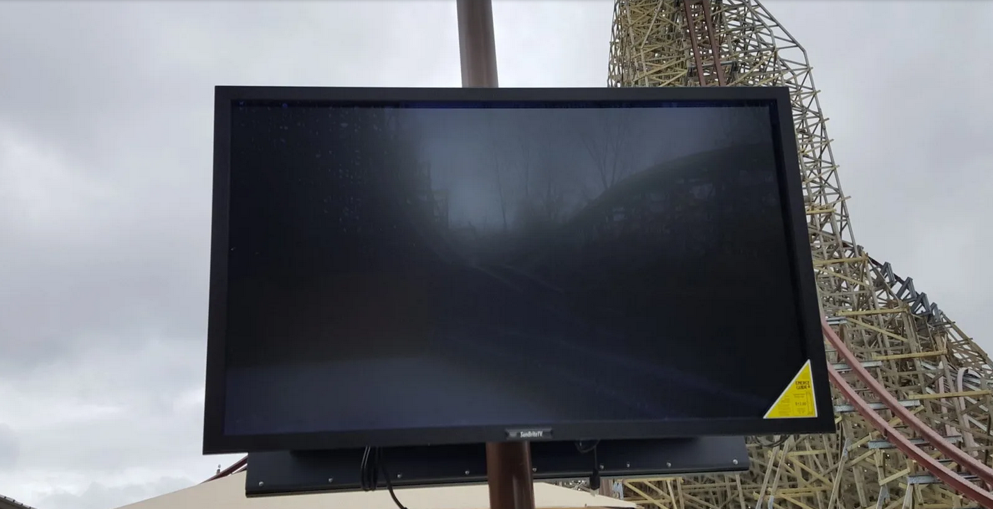 outdoor tvs installed at cedar point in sandusky ohio by fisher custom av