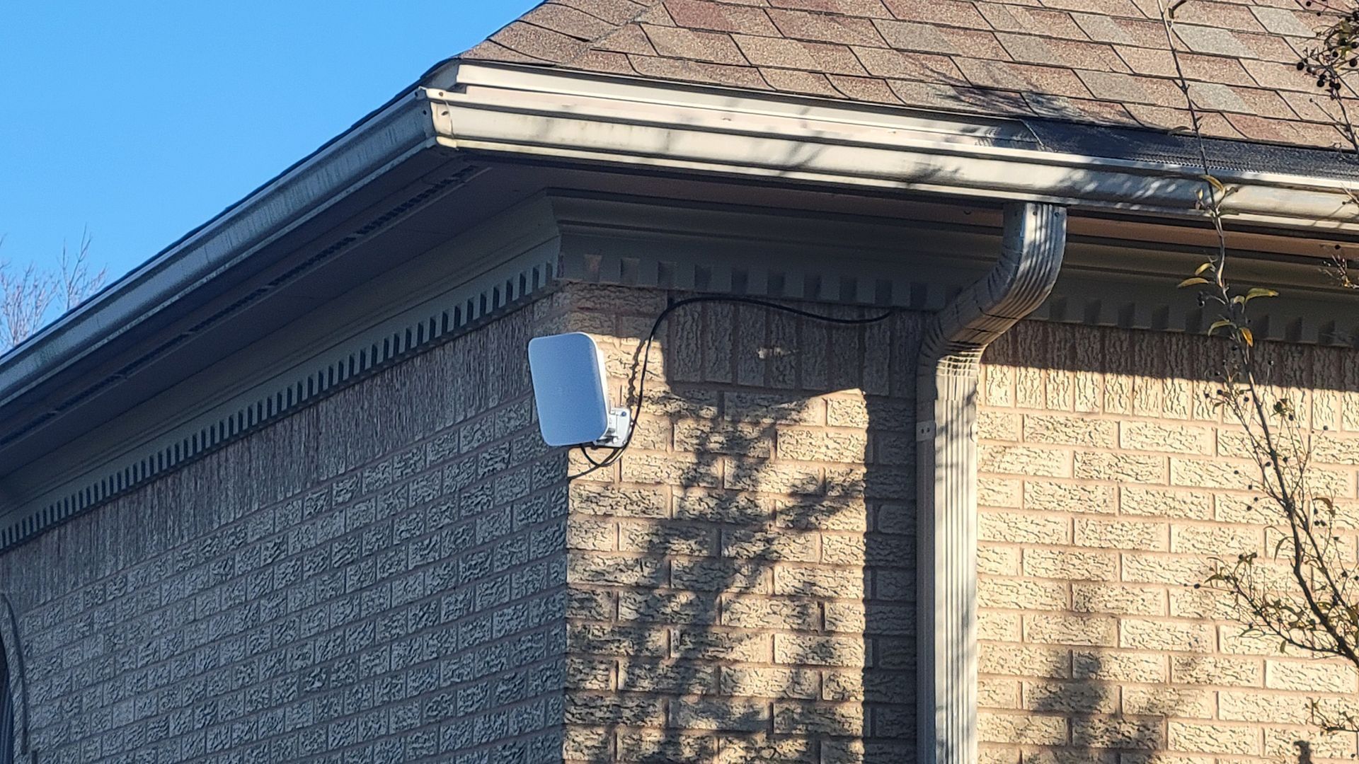 An eero wifi outdoor access point installed in fremont, ohio by fisher custom av