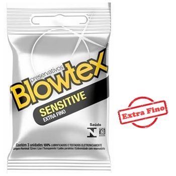 Preservativo Blowtex Sensitive Extra Fino sex shop exotic house em fortaleza