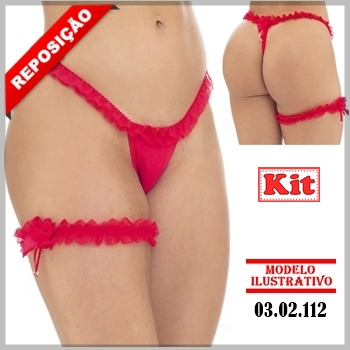 kit tanga calcinha fio dentral e liga de perna persex sex shop exotic house em fortaleza