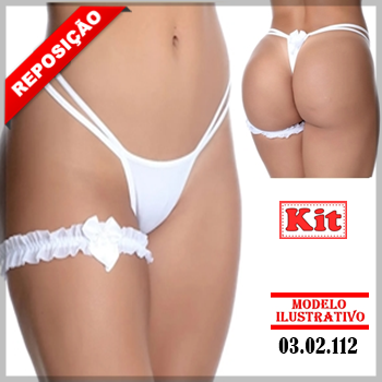 kit tanga calcinha fio dentral e liga de perna persex sex shop exotic house em fortaleza