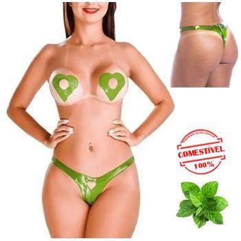 calcinha tapa seios comestivel karamela hot flowers shop exotic house em fortaleza